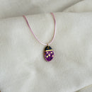 Colar Difusor Infantil de Óleo Essencial no Formato Joaninha