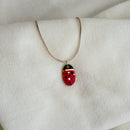 Colar Difusor Infantil de Óleo Essencial no Formato Joaninha