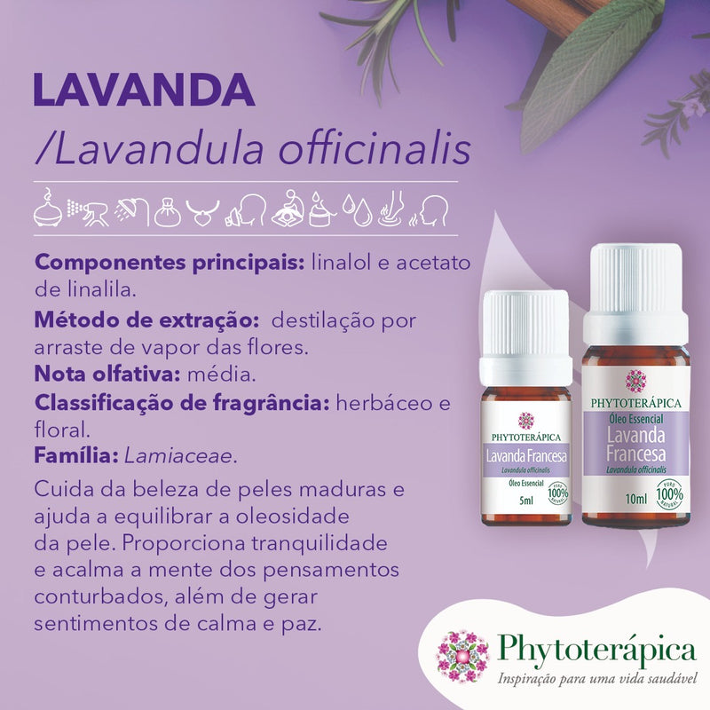 Óleo Essencial de Lavanda (gt. França) - 10ml