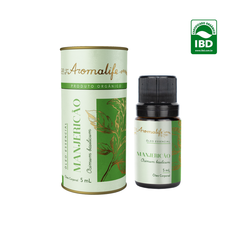 Óleo Essencial de Manjericão Orgânico - 5ml