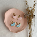 Brinco Difusor Leque Artesanal em Porcelana