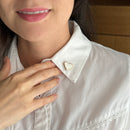 Broche Difusor de Óleo Essencial em Porcelana Minimalista