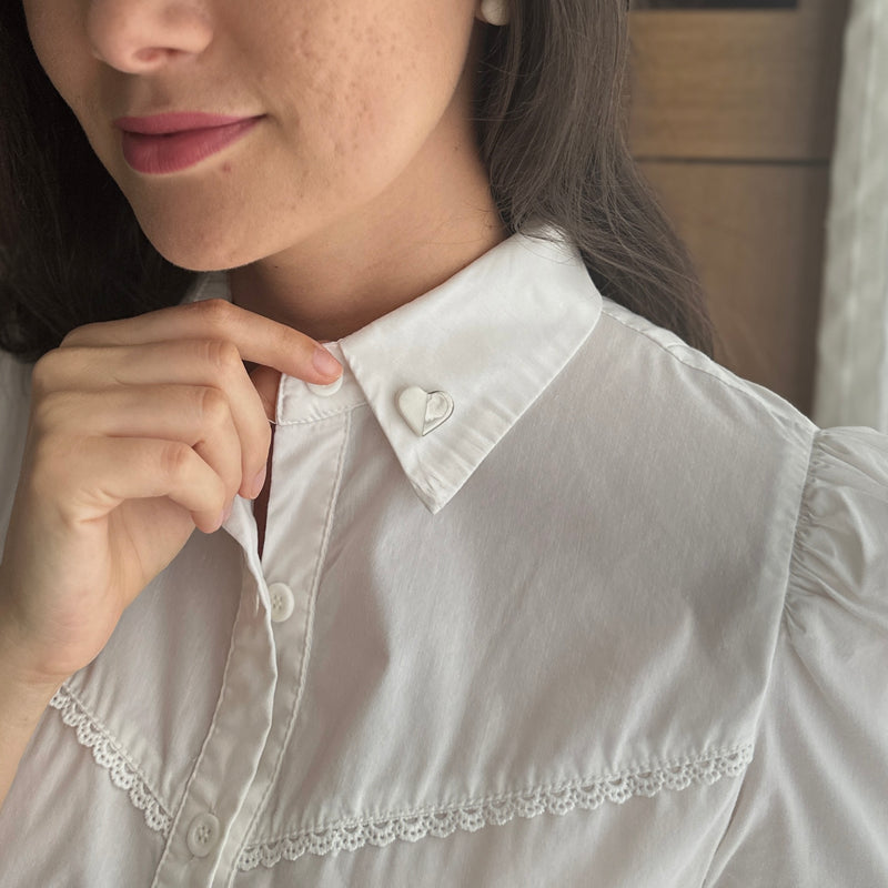 Broche Difusor de Óleo Essencial em Porcelana Minimalista