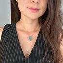 Colar Difusor de Óleo Essencial em Porcelana no Formato Círculo