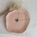 Colar Difusor de Óleo Essencial em Porcelana no Formato Coração