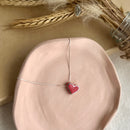 Colar Difusor de Óleo Essencial em Porcelana no Formato Coração