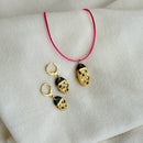 Conjunto Difusor Infantil de Óleo Essencial no Formato Joaninha (Colar+Brinco Difusor)