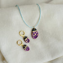 Conjunto Difusor Infantil de Óleo Essencial no Formato Joaninha (Colar+Brinco Difusor)