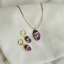 Conjunto Difusor Infantil de Óleo Essencial no Formato Joaninha (Colar+Brinco Difusor)