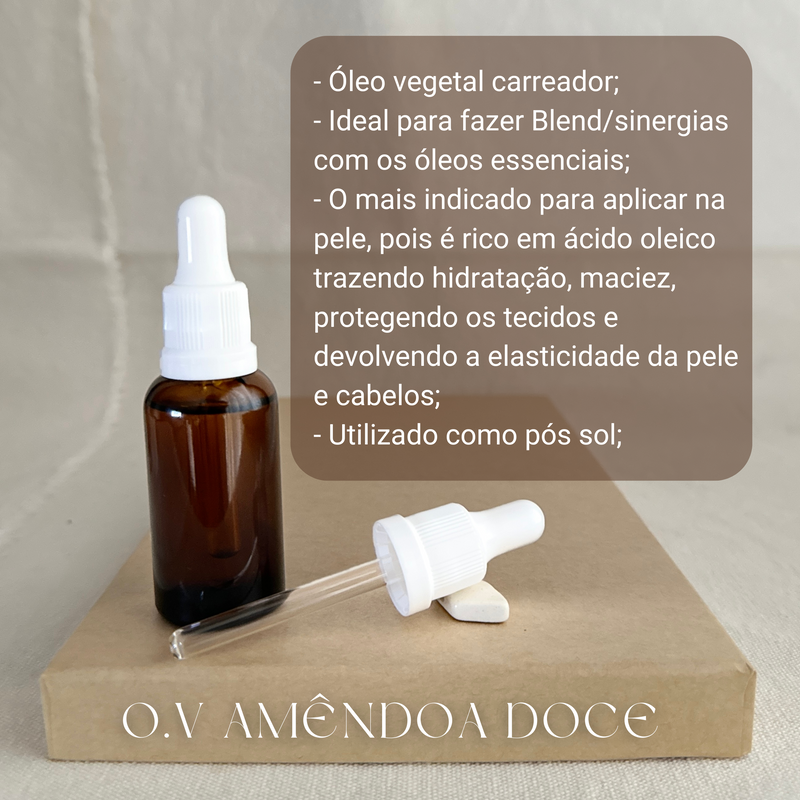 Óleo Vegetal de Amêndoa Doce - 30ml