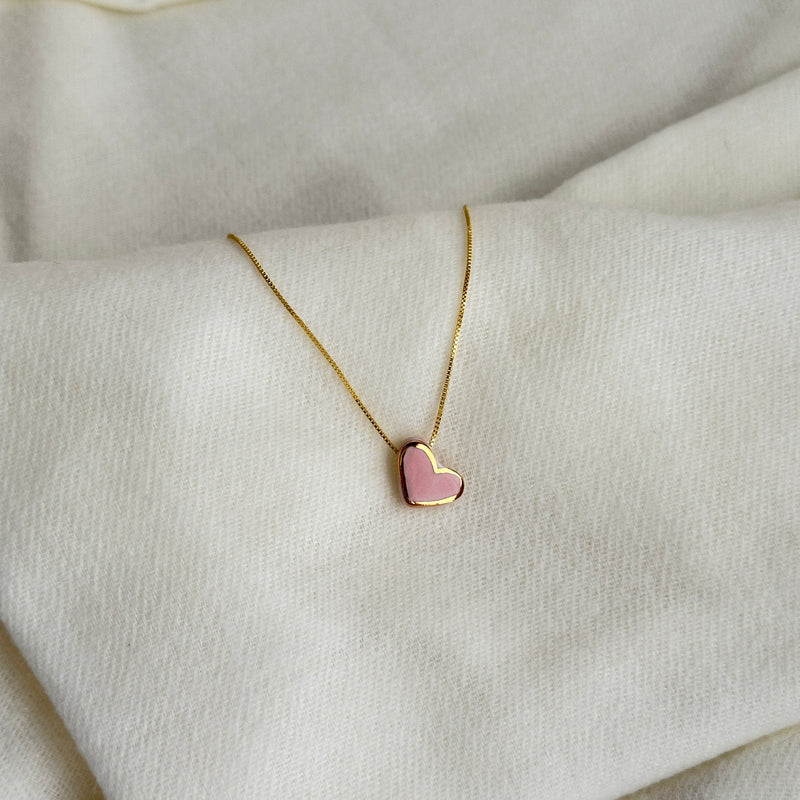 Colar Difusor Infantil de Óleo Essencial no Formato Coraçãozinho