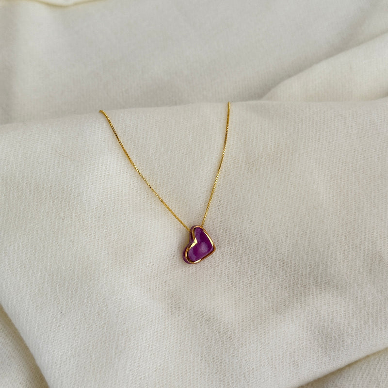 Colar Difusor Infantil de Óleo Essencial no Formato Coraçãozinho