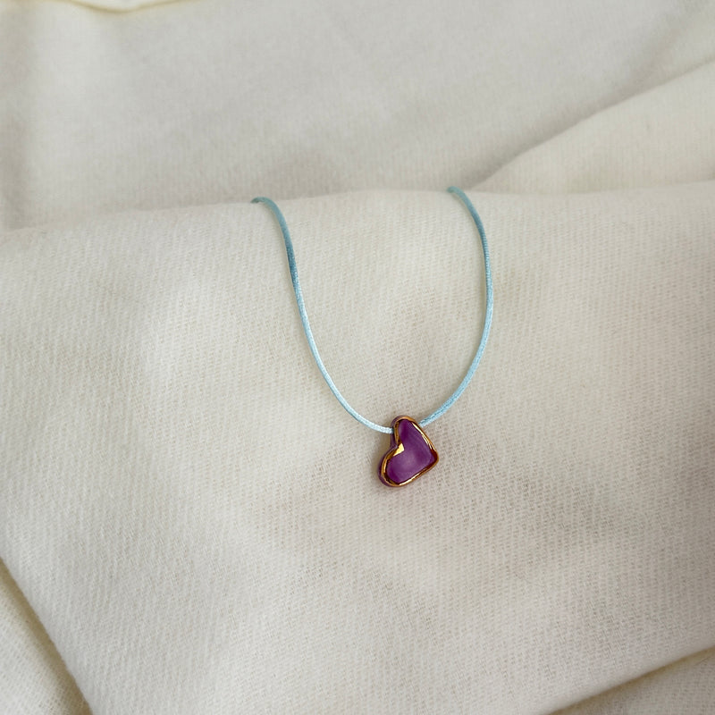 Colar Difusor Infantil de Óleo Essencial no Formato Coraçãozinho