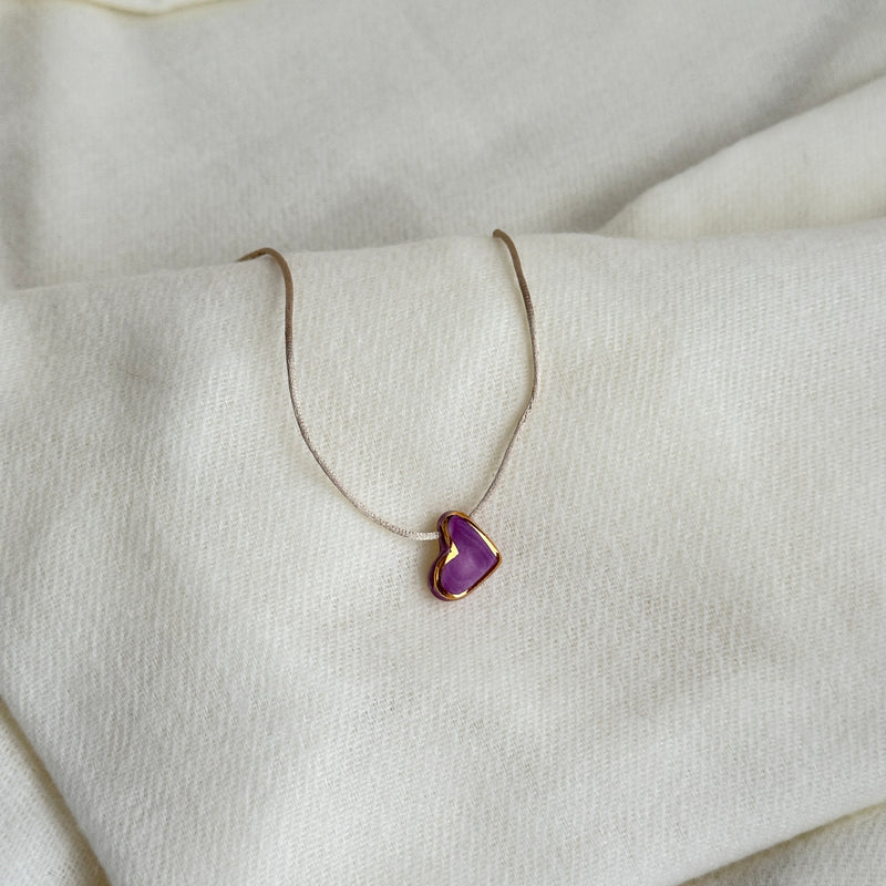 Colar Difusor Infantil de Óleo Essencial no Formato Coraçãozinho