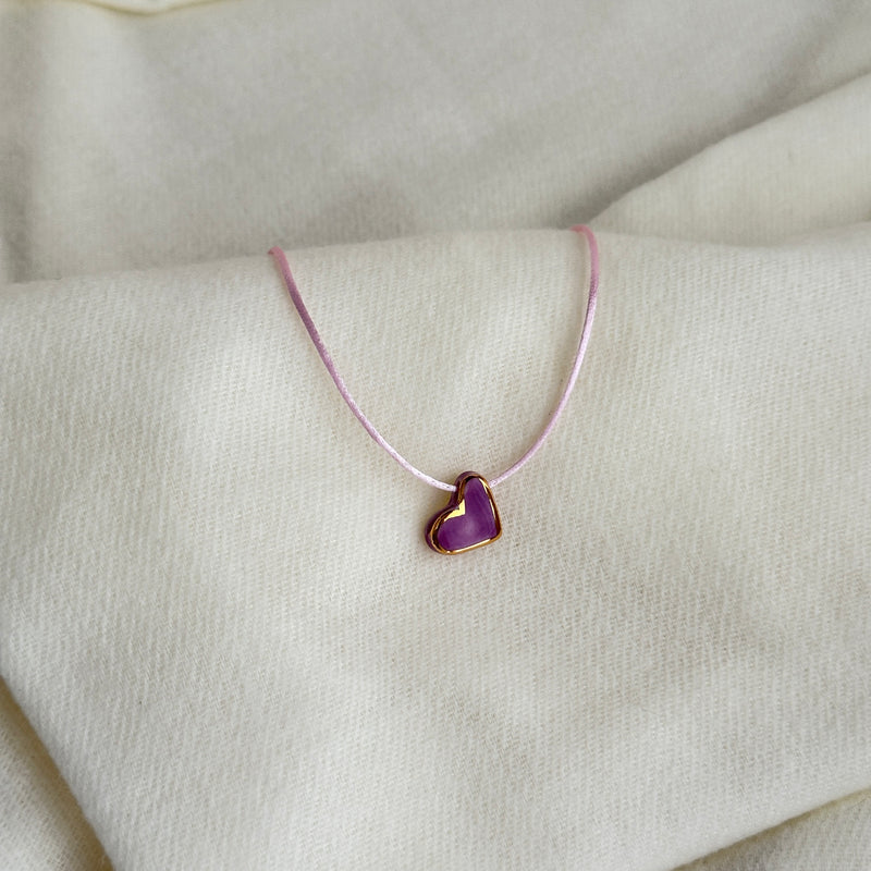 Colar Difusor Infantil de Óleo Essencial no Formato Coraçãozinho