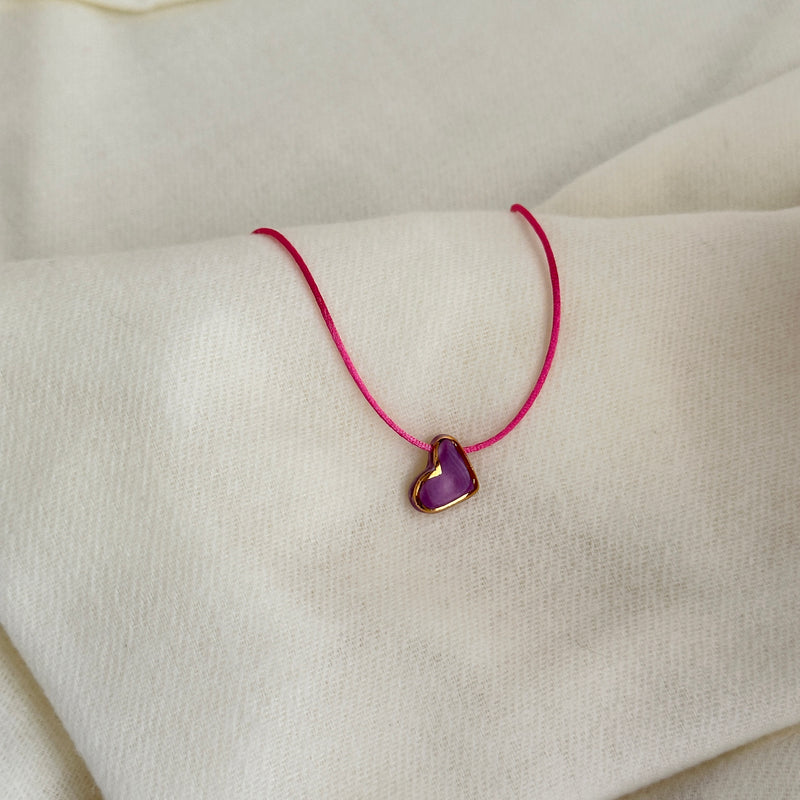 Colar Difusor Infantil de Óleo Essencial no Formato Coraçãozinho