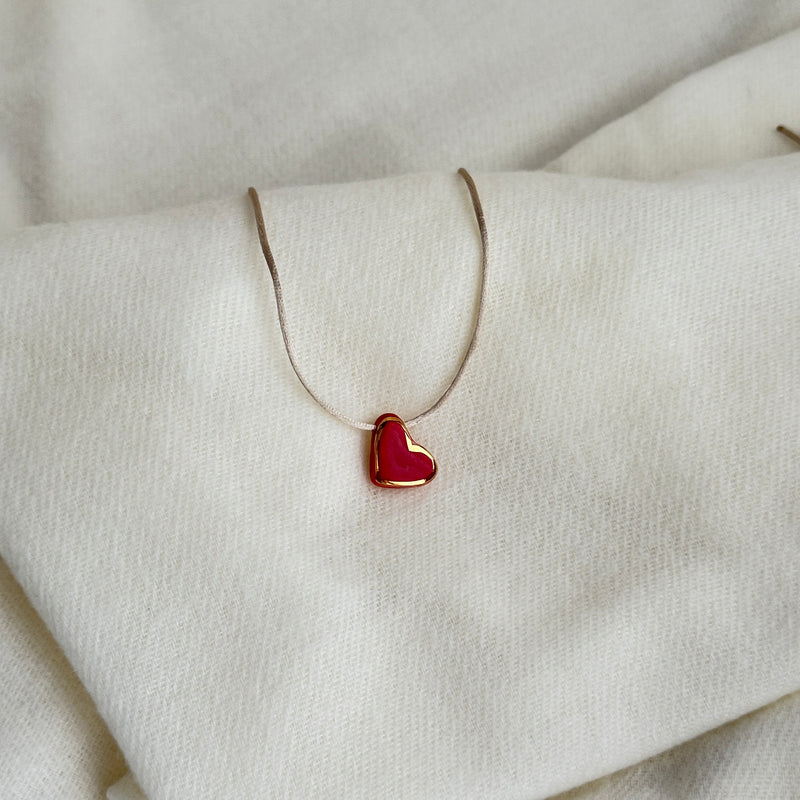 Colar Difusor Infantil de Óleo Essencial no Formato Coraçãozinho