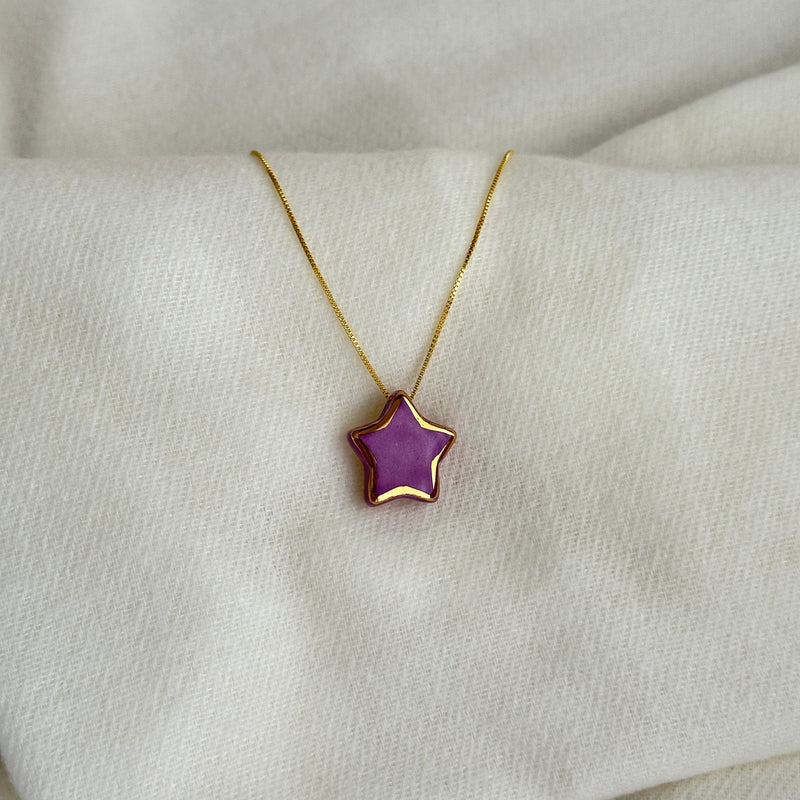 Colar Difusor Infantil de Óleo Essencial no Formato Estrelinha