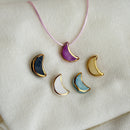 Colar Difusor Infantil de Óleo Essencial no Formato Lua