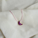 Colar Difusor Infantil de Óleo Essencial no Formato Lua