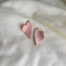 Brinco Difusor Coração Artesanal em Porcelana