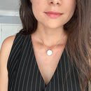 Colar Difusor de Óleo Essencial em Porcelana no Formato Círculo