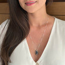 Colar Difusor de Óleo Essencial em Porcelana no Formato Gota