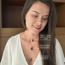 Colar Difusor de Óleo Essencial em Porcelana no Formato Gota