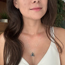 Colar Difusor de Óleo Essencial em Porcelana no Formato Triângulo