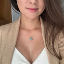 Colar Difusor de Óleo Essencial em Porcelana no Formato Triângulo