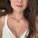 Colar Difusor de Óleo Essencial em Porcelana no Formato Triângulo